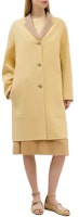 (Women) HERMES Solid Color Single-Breasted Coat in Yellow H4H0103DBDG (Women) HERMES Solid Color Single-Breasted Coat in Yellow H4H0103DBDG