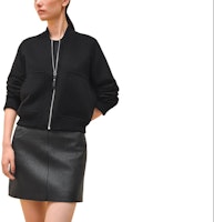 (Women) HERMES Solid Color Zipper Knit Cardigan Black. H4E0241DC02 (Women) HERMES Solid Color Zipper Knit Cardigan Black. H4E0241DC02