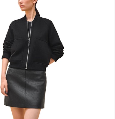 (W) HERMES 純色拉鍊針織外套 黑色 H4E0241DC02 Buy (W) HERMES 純色拉鍊針織外套 黑色 H4E0241DC02