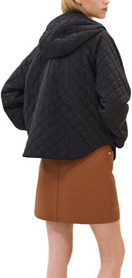 (Women) HERMES Solid Quilted Long Sleeve Zip-Up Hoodie Jacket - Black H5E0161DK5H Lookbook (Women) HERMES Solid Quilted Long Sleeve Zip-Up Hoodie Jacket - Black H5E0161DK5H