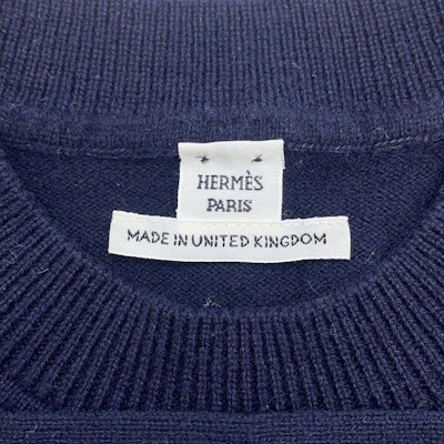 (Women) HERMES Solid Ribbed Cashmere Crewneck Sweater Purple. H4H2602D13D Purchase (Women) HERMES Solid Ribbed Cashmere Crewneck Sweater Purple. H4H2602D13D