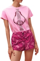 (Women) HERMES SS23 Geometric Print High-Waisted Shorts Rose Cassava Pink H3E0454DWOX (Women) HERMES SS23 Geometric Print High-Waisted Shorts Rose Cassava Pink H3E0454DWOX