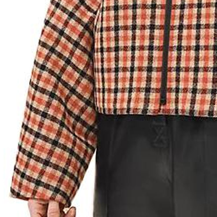 Sizing (Women) HERMES  SS23 Plaid Hooded Cropped Coat Multicolor. H3H0145DE5P