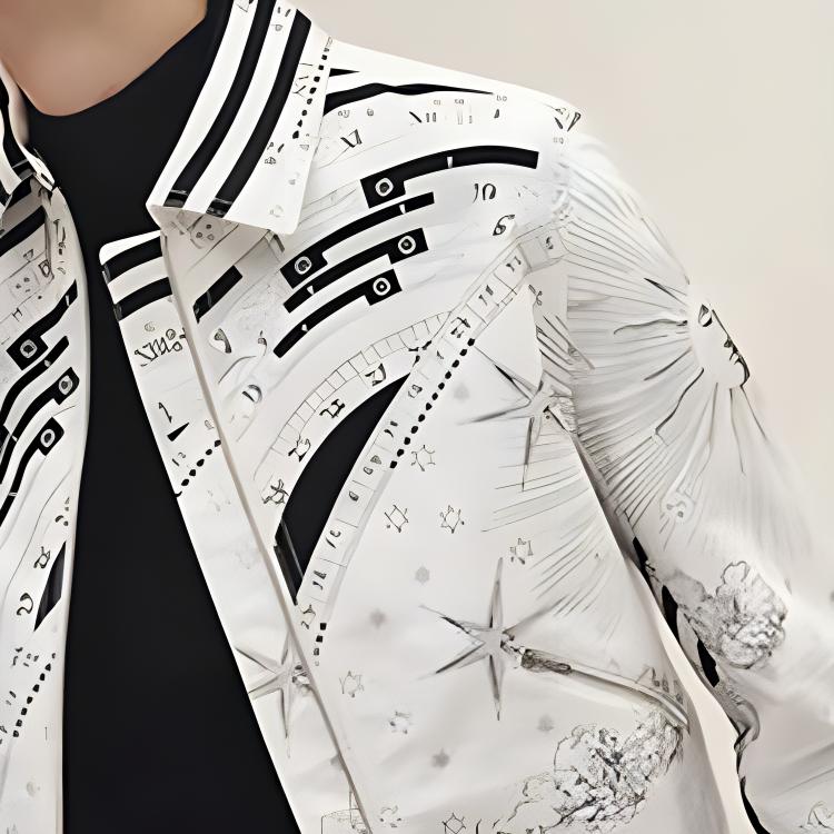 Sizing (Women) HERMES  Striped Print Long-Sleeve Jacket Multi-color H3H0258DU02