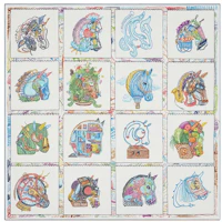 (Women) HERMES Stylish Minimalist Horse Prism Silk Scarf. H003913S 07 (Women) HERMES Stylish Minimalist Horse Prism Silk Scarf. H003913S 07