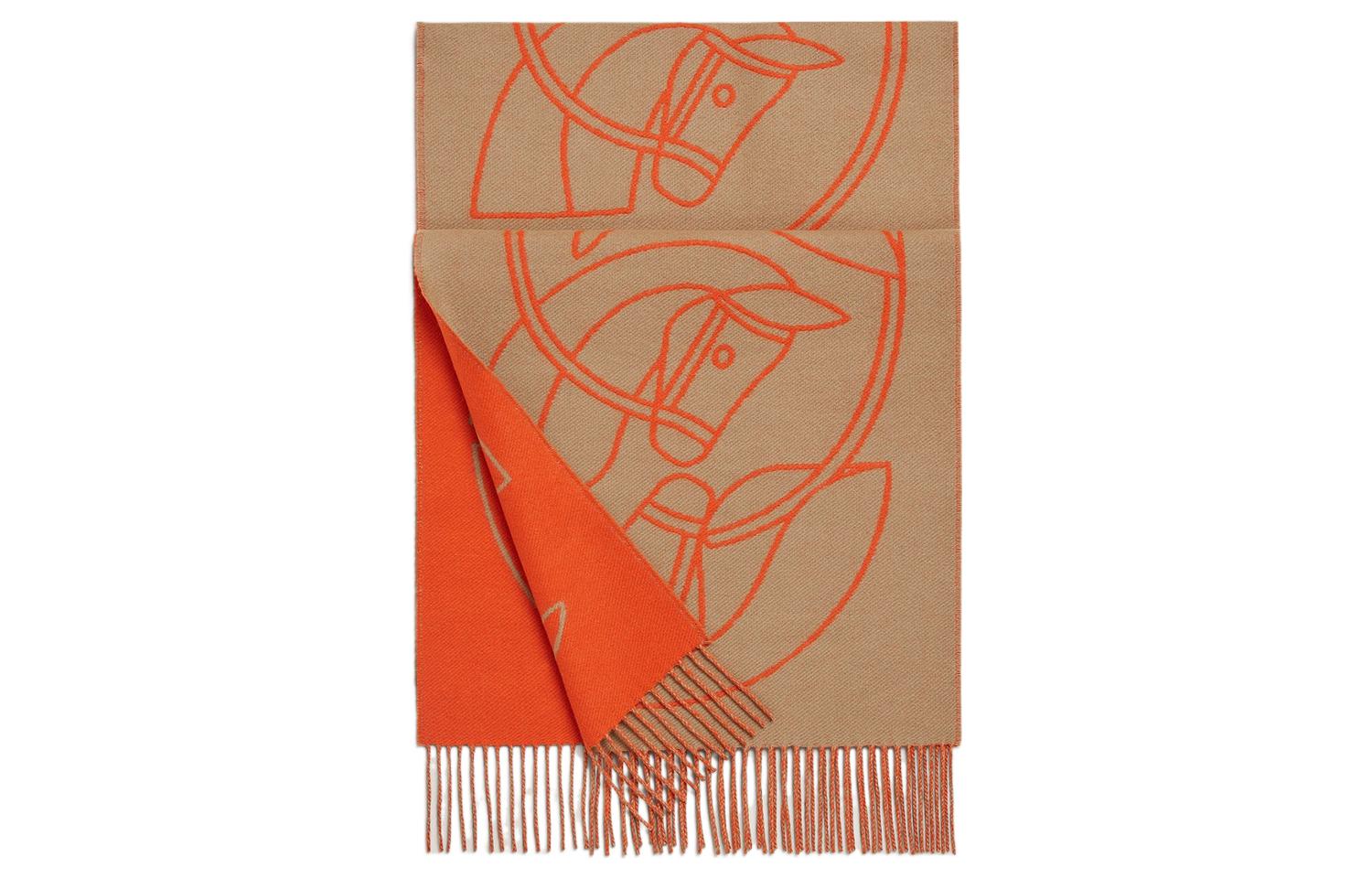 (Women) HERMES  Stylish Warm Knit Scarf with Animal Pattern. H253955S 圖 2