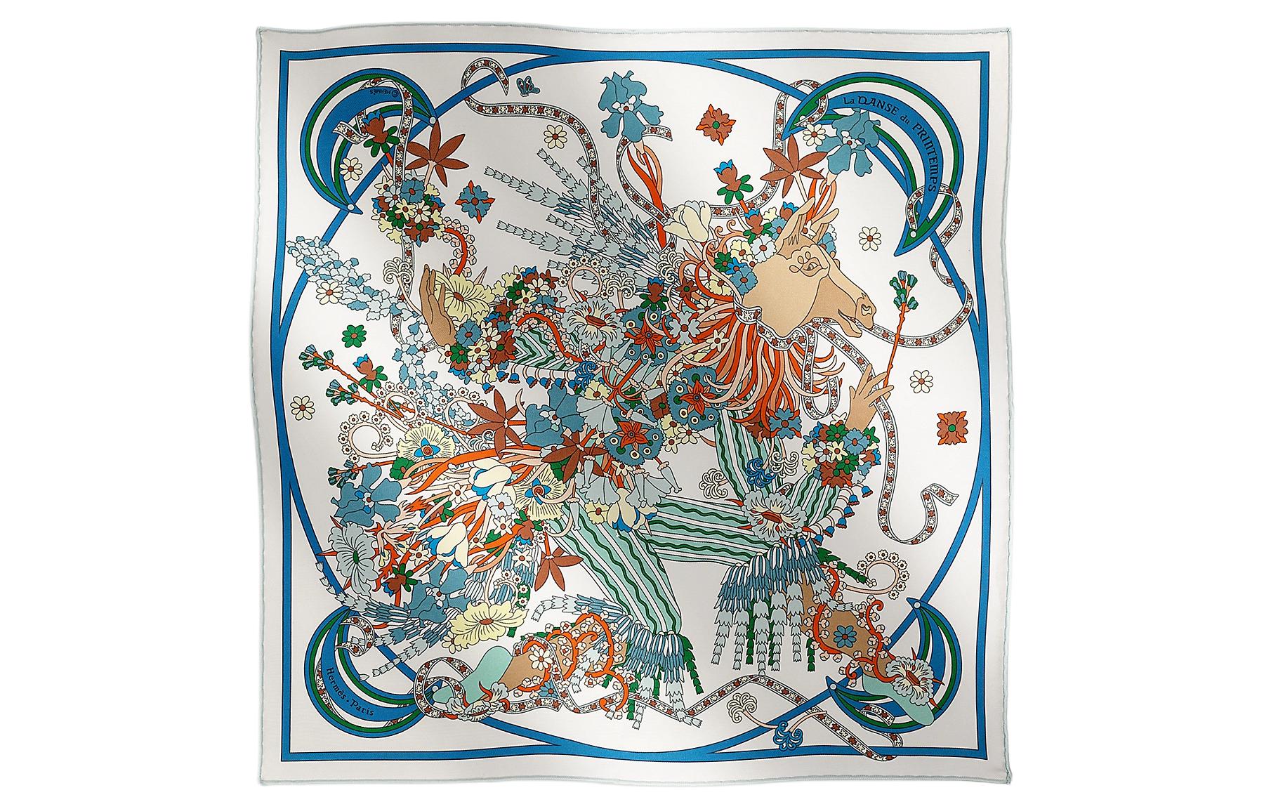 (Women) HERMES  Twill Pattern Silk Scarf Multicolor H893922S04 圖 2
