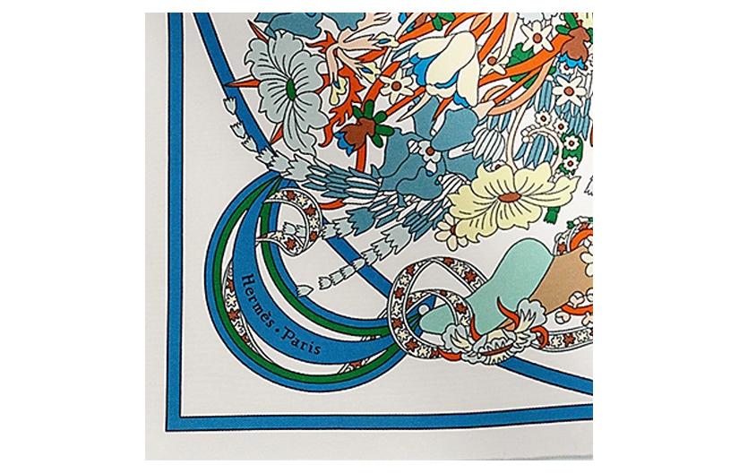 (Women) HERMES  Twill Pattern Silk Scarf Multicolor H893922S04 圖 4