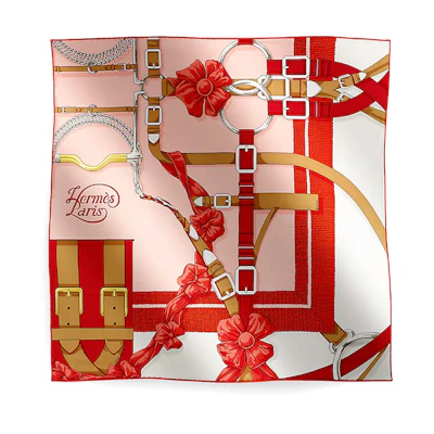 (Women) HERMES Twilly Scarf with Interwoven Belt Design - Multicolor. H983256Sv10