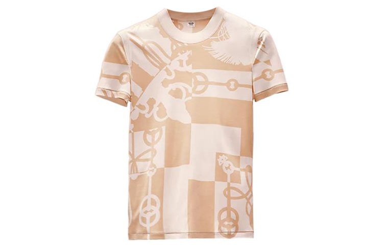 Order (Women) HERMES  Two-Piece Set Khaki Crewneck Top and Bottom H2E0601DX9138