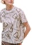 Order (Women) HERMES White Chain Print Slim Fit Crew Neck Short Sleeve T-Shirt FW24 H4H4648DHA3
