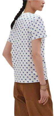 (W) Camiseta Blanca HERMES de Cuello Redondo Manga Corta Ajuste Regular. H5E4637DGDE Lookbook (W) Camiseta Blanca HERMES de Cuello Redondo Manga Corta Ajuste Regular. H5E4637DGDE