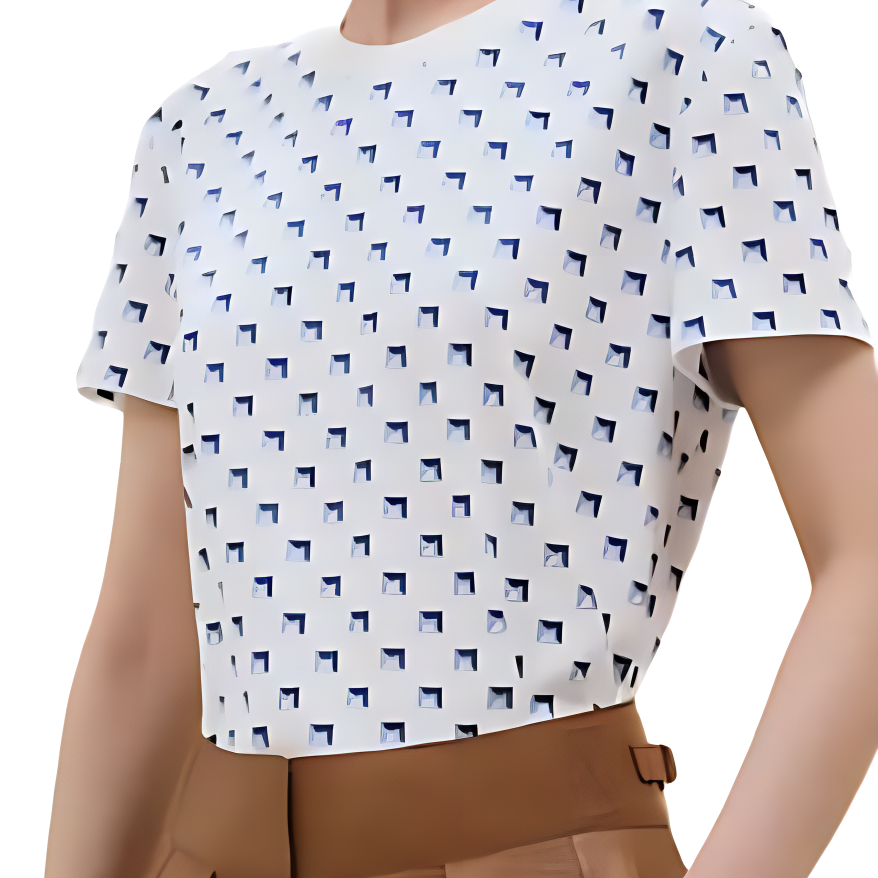 Purchase (W) Camiseta Blanca HERMES de Cuello Redondo Manga Corta Ajuste Regular. H5E4637DGDE