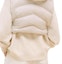 Sizing (Women) HERMES White Herringbone Solid Color Sleeveless Hooded Jacket H4H0254DRTL