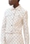 Shop (Women) HERMES White Printed Denim Jacket with Square Collar and Button Front. H4E0215D3HW