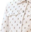 Sizing (Women) HERMES White Printed Denim Jacket with Square Collar and Button Front. H4E0215D3HW