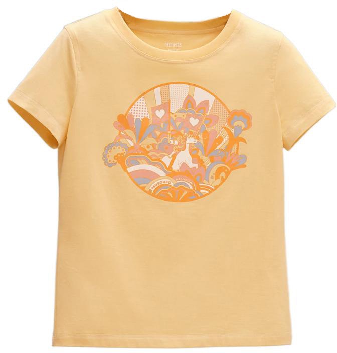 women-hermes-yellow-plant-print-crewneck-t-shirt-ss-22-collection-h2-e4613-dub-9