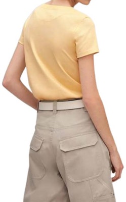 (W) HERMES Kuning Baju T-Shirt Leher Bulat Corak Tumbuhan Koleksi SS22. H2E4613DUB9 Shop (W) HERMES Kuning Baju T-Shirt Leher Bulat Corak Tumbuhan Koleksi SS22. H2E4613DUB9