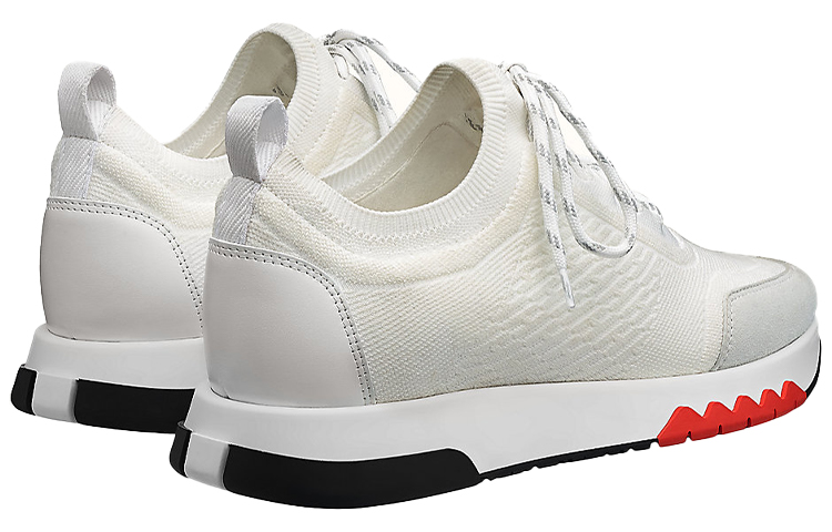 (W) HERMES Addict Knit 'White Grey' 圖 4