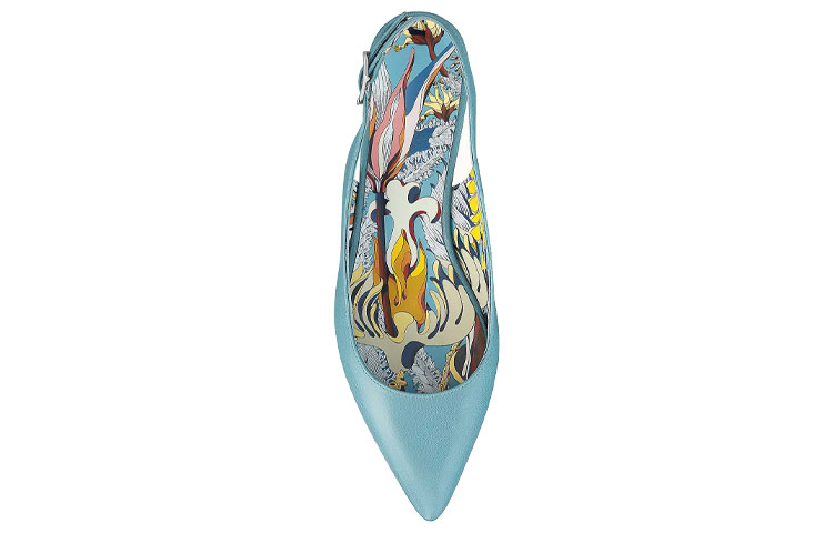 Purchase (W) HERMES Albane ''Fantaisie Botanique Dorset Blauw'' H201022Z-3K