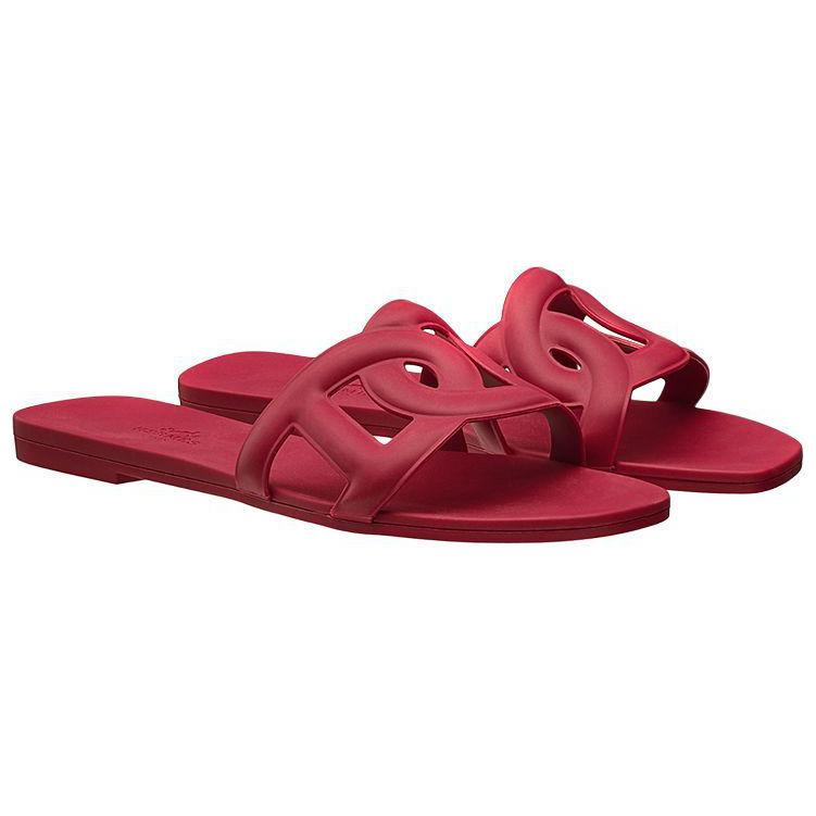 Lookbook (W) エルメス アロハ ラバースライド (バーガンディ) H201157Z-9U