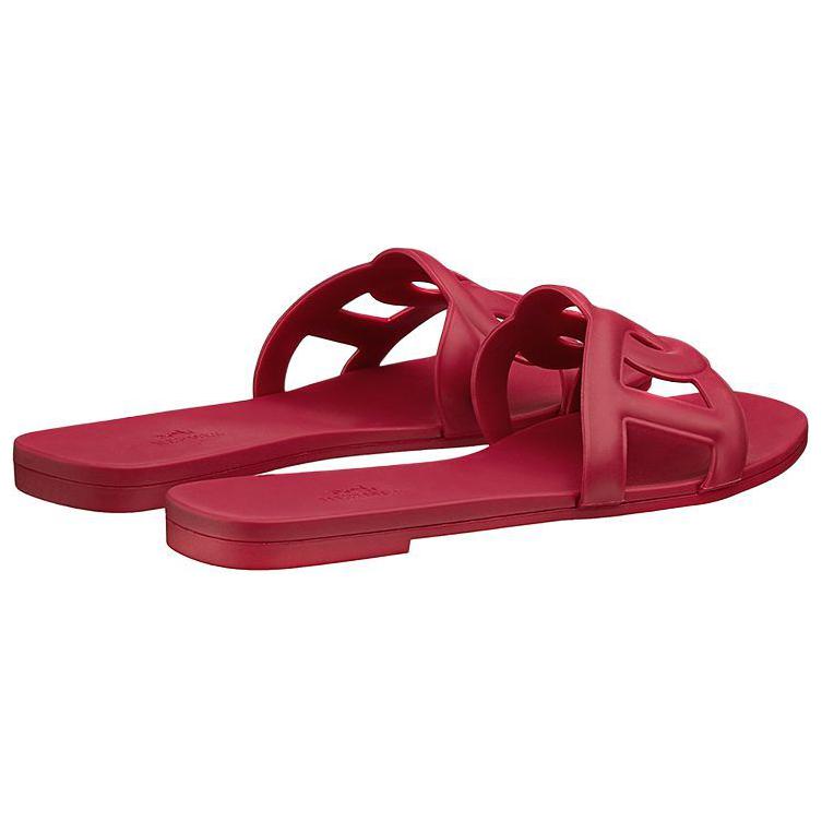 Shop (W) エルメス アロハ ラバースライド (バーガンディ) H201157Z-9U