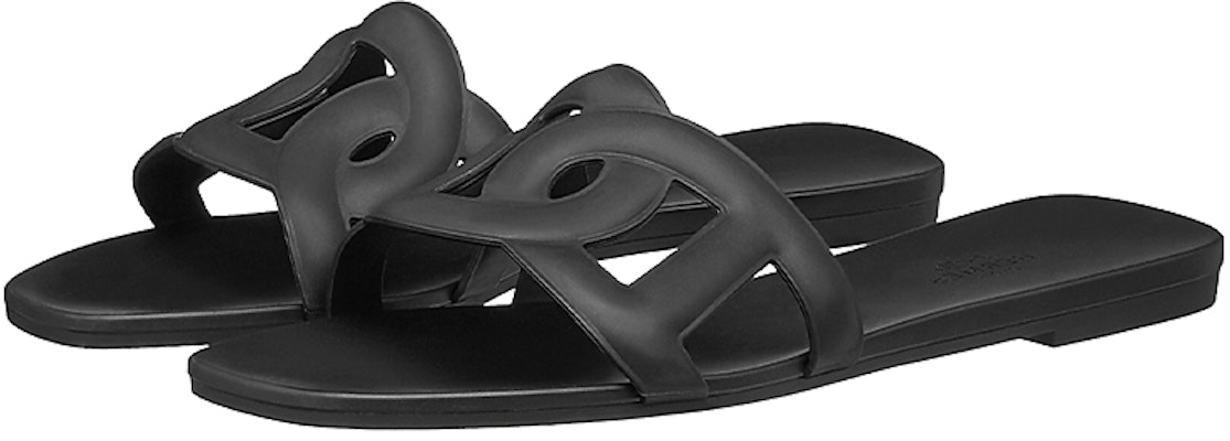 (Women) HERMES Aloha Sandal 'Black Leather Fashion' H201157Z--02 Lookbook (Women) HERMES Aloha Sandal 'Black Leather Fashion' H201157Z--02