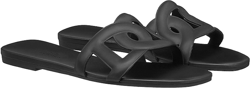 (W) 爱马仕Aloha凉鞋‘黑色皮革时尚’ H201157Z--02 Shop (W) 爱马仕Aloha凉鞋‘黑色皮革时尚’ H201157Z--02