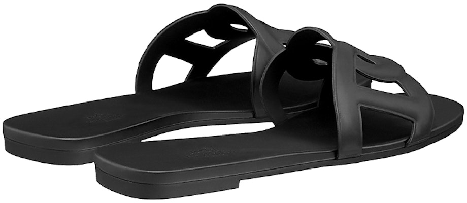 (Women) HERMES Aloha Sandal 'Black Leather Fashion' H201157Z--02 Purchase (Women) HERMES Aloha Sandal 'Black Leather Fashion' H201157Z--02