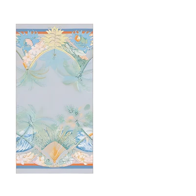 (Women) HERMES Aloha Tree Print Silk Scarf for Women - Multicolor H942026S 08