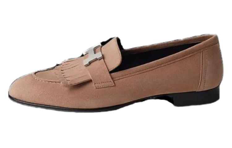 Buy (W) HERMES Kasut Loafer Kulit Alpaca 'Rose Pearl' H181071Z-VE