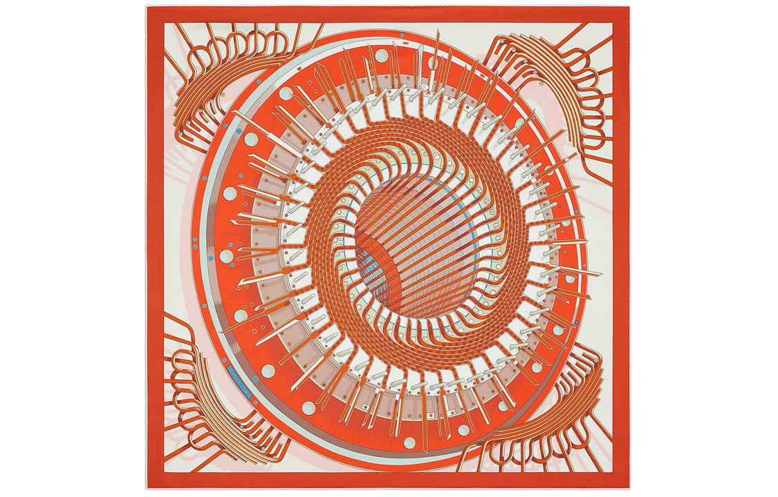 (Women) HERMES Alternateur Reversible Print Silk Scarf for Women - Multicolor H901544S 17 圖 4