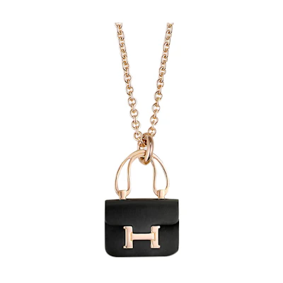 (Women) HERMES Amulettes Constance Rose Gold Pendant Necklace for Women H221354B-00