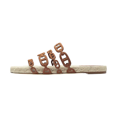 (W) HERMES Ancone Sandals 'Gold Brown'