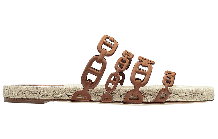 Order (W) Sandal HERMES Ancone 'Emas Coklat' H201147Z-A3