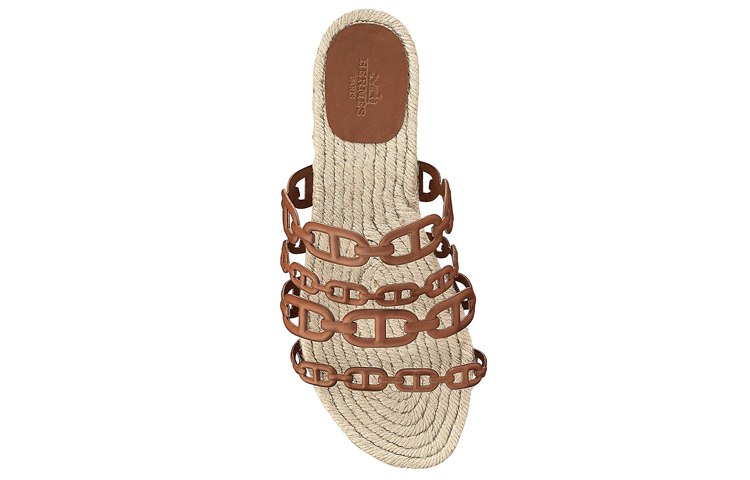 Purchase (W) Sandal HERMES Ancone 'Emas Coklat' H201147Z-A3