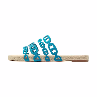 (W) HERMES Ancone Slide 'Vibrant Blue'