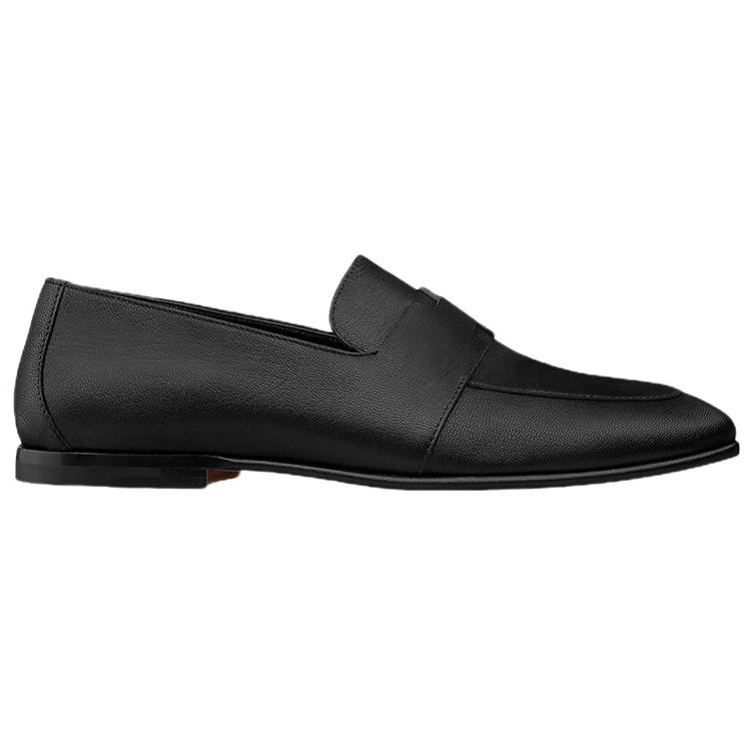 Order (W) HERMES Ancora Mocasín 'Cuero de Cabra Negro' H211154Z-02