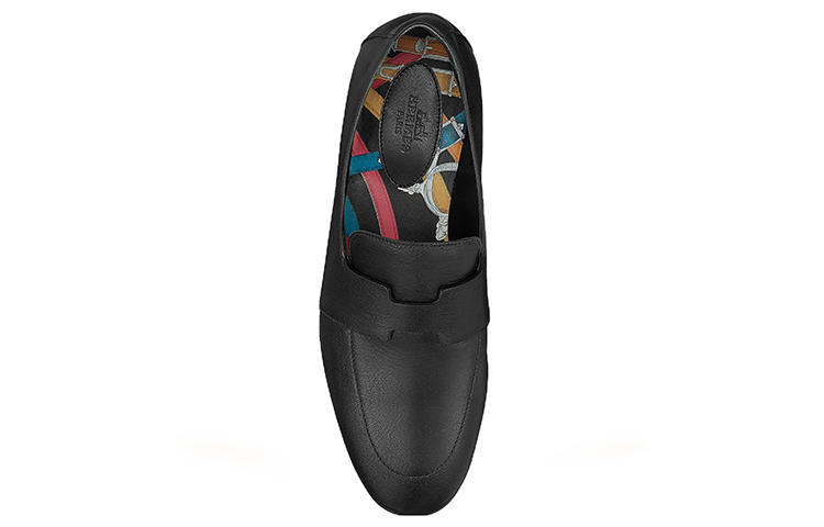 Purchase (W) HERMES Ancora Mocasín 'Cuero de Cabra Negro' H211154Z-02