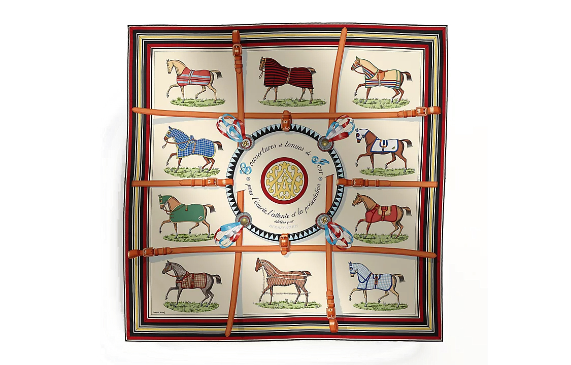 (Women) HERMES Animal Print Multicolor Silk Scarf for Women. H001356S 圖 2