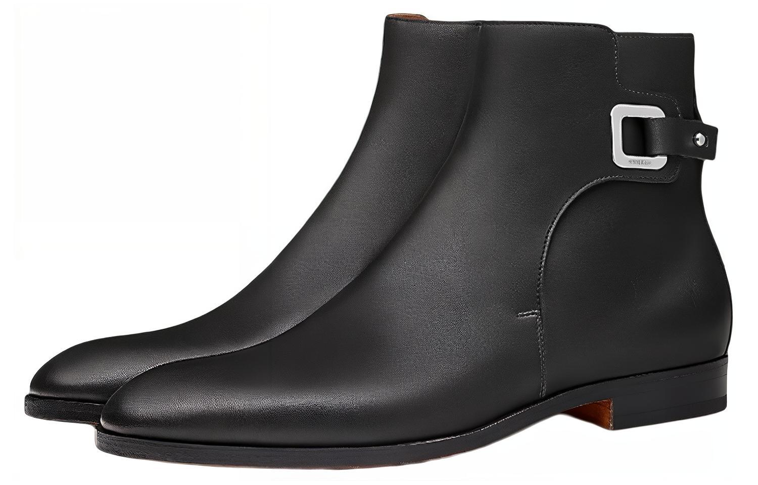 (Women) HERMES Ankle Boot 'Black Leather Fashion' H212873Z-H02