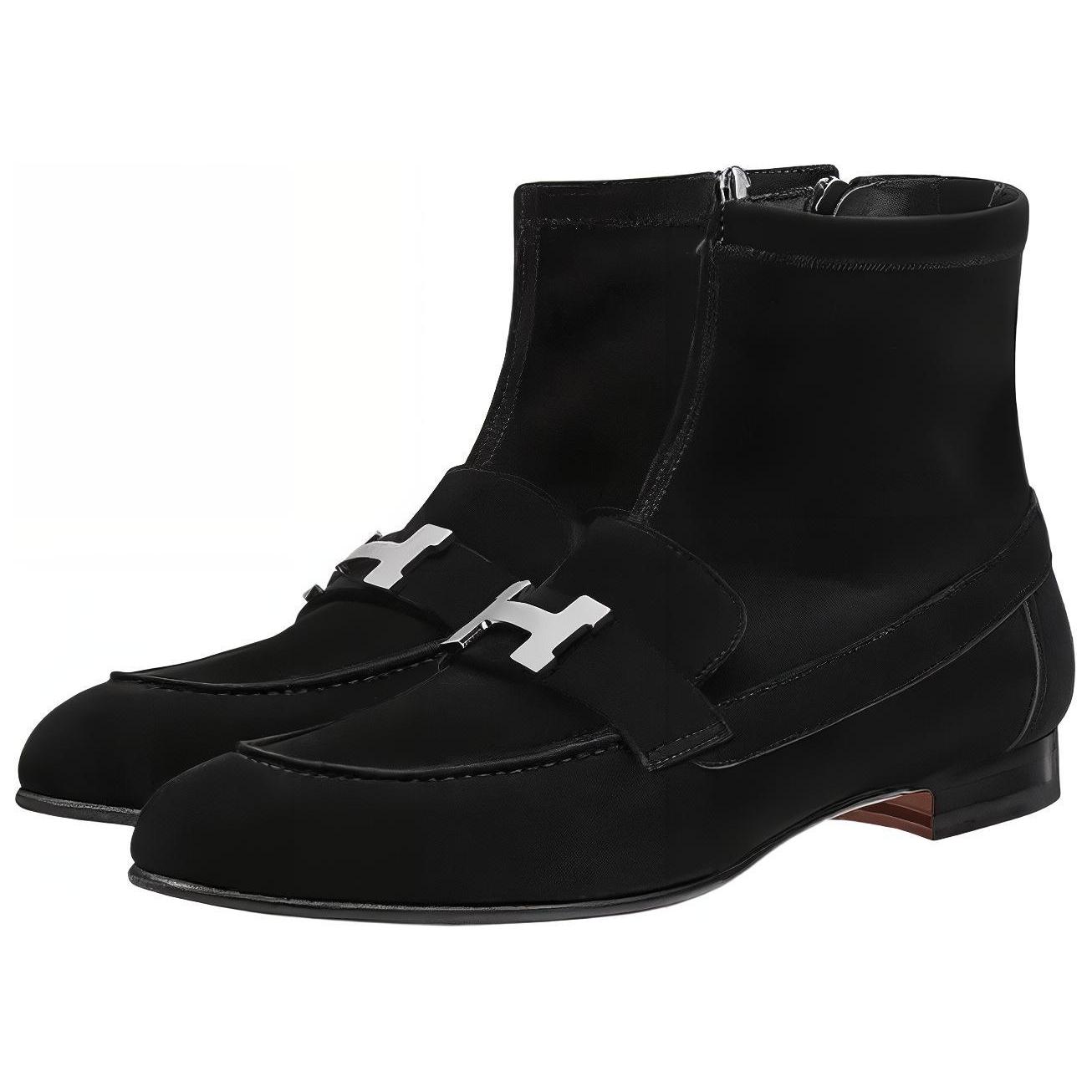 (W) HERMES Ankle Boot 'Black Zipper Fashion' 圖 4
