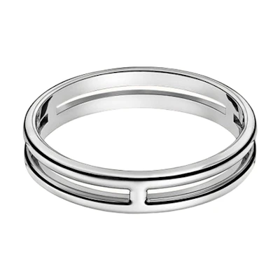 (Women) HERMES Arianne Minimalist 18K White Gold Ring for Women H119834B00053