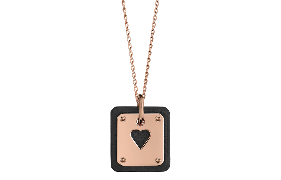 (Women) HERMES As de Coeur Small Calfskin Pendant Necklace for Women. H081865CD89 圖 2