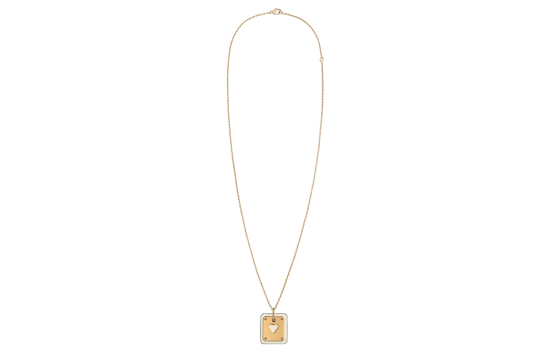 (Women) HERMES As de Coeur White Gold Calfskin Necklace for Women H081865CCI2 圖 3