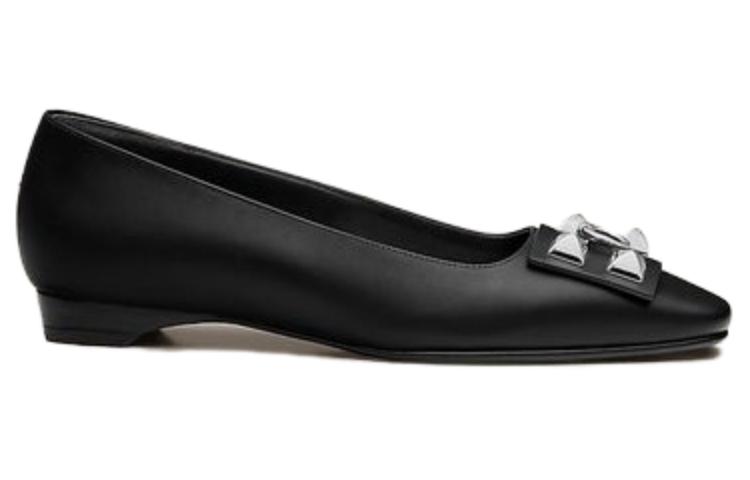 Order (W) HERMES Bailarinas 'Cuero Negro' H212025Z-02