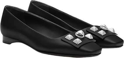 (W) エルメス バレエシューズ 黒カーフスキン H212025Z-02 Lookbook (W) エルメス バレエシューズ 黒カーフスキン H212025Z-02