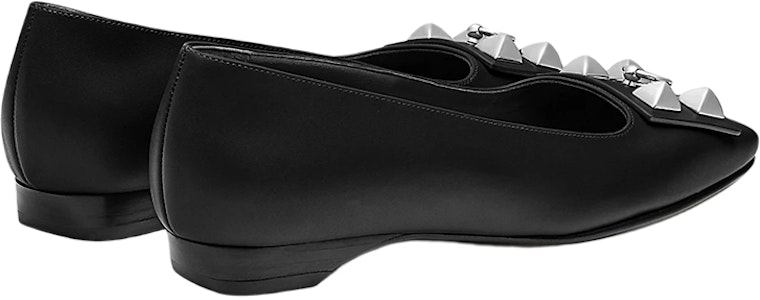 (W) HERMES 黑色小牛皮芭蕾平底鞋 H212025Z-02 Shop (W) HERMES 黑色小牛皮芭蕾平底鞋 H212025Z-02