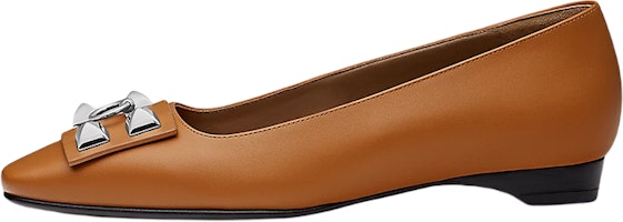 (Women) HERMES Ballet Flats 'Brown Calfskin' H212025Z-B8 (Women) HERMES Ballet Flats 'Brown Calfskin' H212025Z-B8