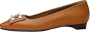 Buy (W) Kasut HERMES Balerina 'Kulit Anak Lembu Coklat' H212025Z-B8